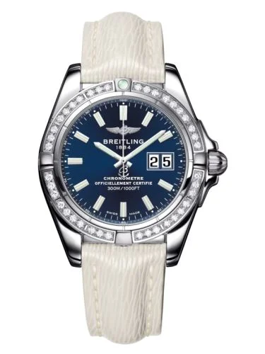 Breitling - A49350LA.C929.237X Galactic 41 Stainless Steel / Diamond / Horizon Blue / Sahara