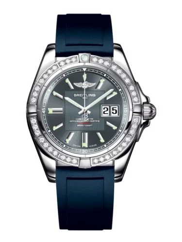 Breitling - A49350LA.F549.138S Galactic 41 Stainless Steel / Diamond / Tomcat Gray / Rubber