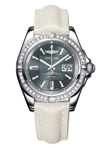 Breitling - A49350LA.F549.237X Galactic 41 Stainless Steel / Diamond / Tomcat Gray / Sahara