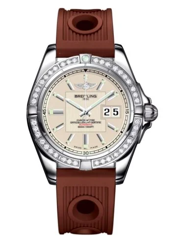 Breitling - A49350LA.G699.204S Galactic 41 Stainless Steel / Diamond / Sierra Silver / Rubber