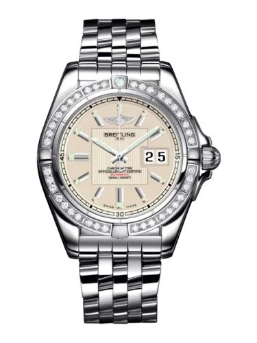 Breitling - A49350LA.G699.366A Galactic 41 Stainless Steel / Diamond / Sierra Silver / Bracelet