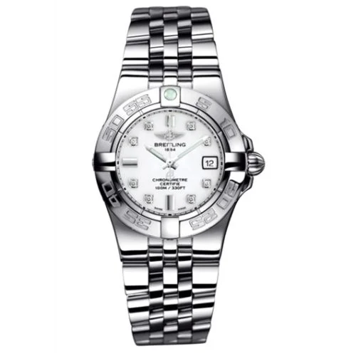 Breitling - A71340L2.A713.368A Galactic 30 White / Diamond / Bracelet