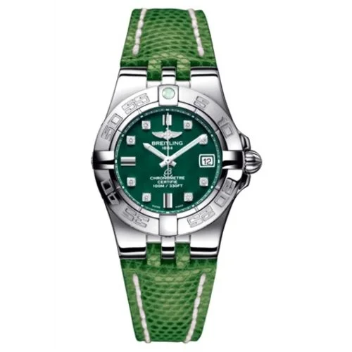 Breitling - A71340L2.L516.166Z Galactic 30 Green / Diamond / Teju