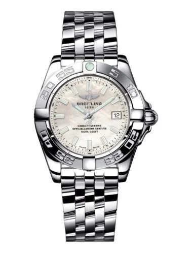 Breitling - A71356L2.A787.410X Galactic 32 Stainless Steel / Pearl / Calf