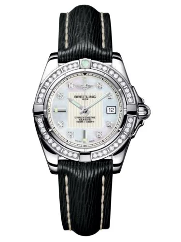 Breitling - A71356LA.A708.777P Galactic 32 Stainless Steel / Diamond / Pearl Diamond / Croco