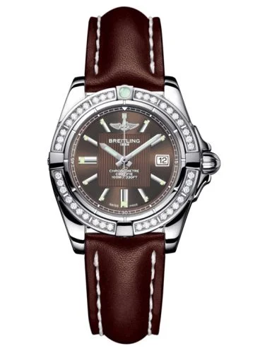 Breitling - A71356LA.Q579.406X Galactic 32 Stainless Steel / Diamond / Solar Bronze / Calf