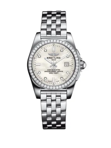 Breitling - A7234853|A785|248S Galactic 29 Stainless Steel / Diamond / Pearl Diamond / Rubber
