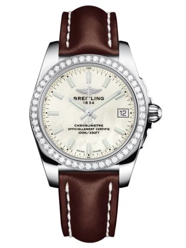 Breitling - A7433053.A779.238S Galactic 36 Stainless Steel / Diamond / Pearl / Rubber