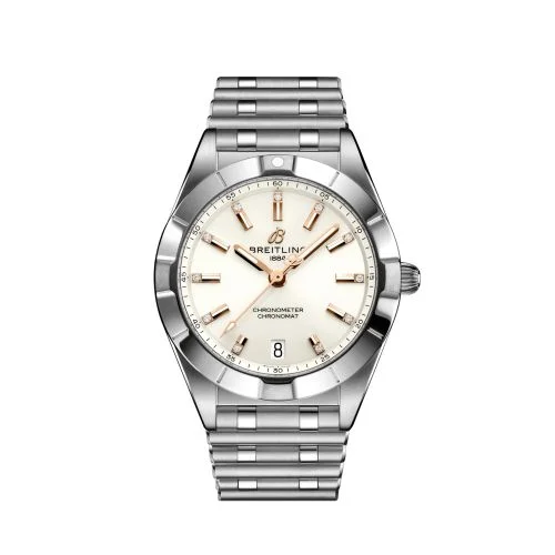 Breitling - A77310101A3A1 Chronomat 32 Stainless Steel / White - Diamond / Rouleaux