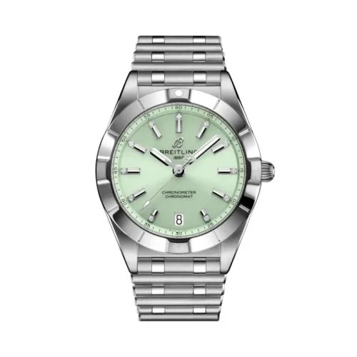 Breitling - A77310101L1A1 Chronomat 32 Stainless Steel / Mint Green / Rouleaux