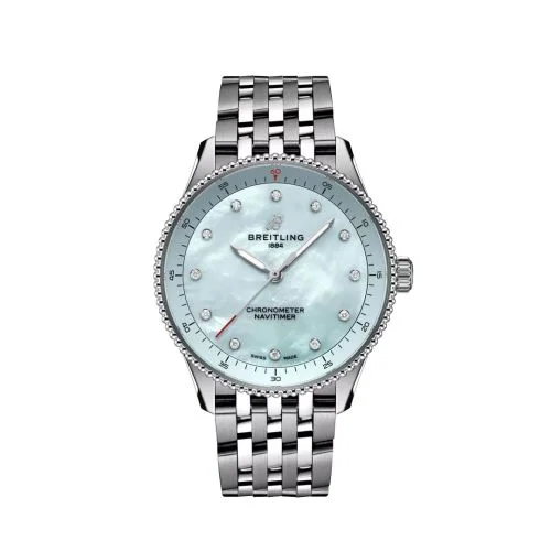 Breitling - A77320171C1A1 Navitimer Quartz 32 Stainless Steel / Blue MOP / Bracelet