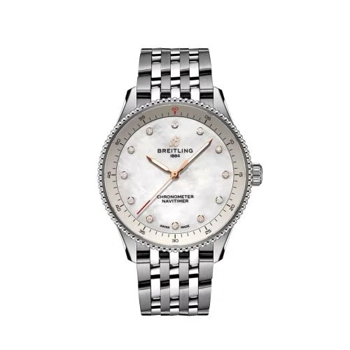 Breitling - A77320E61A2A1 Navitimer Quartz 32 Stainless Steel / MOP / Bracelet