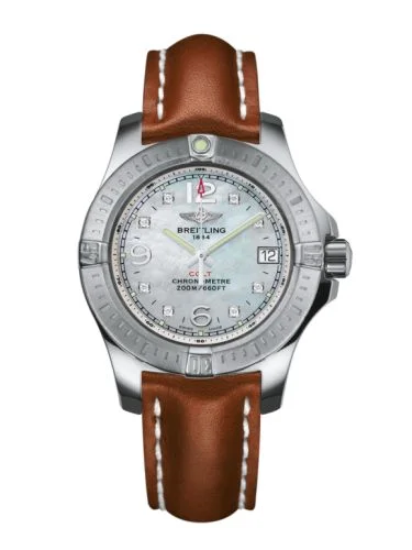 Breitling - A7738811/A769/406X/A14BA.1 Colt Lady Pearl Diamond / Calf / Pin