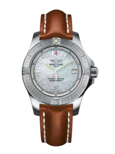 Breitling - A7738811/A770/406X/A14BA.1 Colt Lady Pearl / Calf / Pin