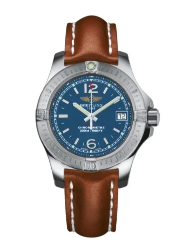 Breitling - A7738811/C908/406X/A14BA.1 Colt Lady Mariner Blue / Calf / Pin