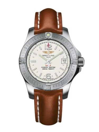 Breitling - A7738811/G793/406X/A14BA.1 Colt Lady Stratus Silver / Calf / Pin