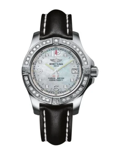 Breitling - A7738853/A769/408X/A14BA.1 Colt Lady Diamond / Pearl Diamond / Calf / Pin