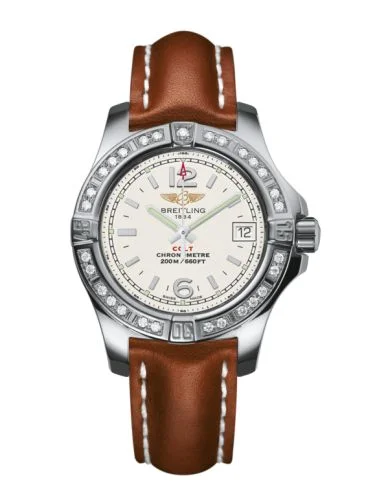 Breitling - A7738853/G793/406X/A14BA.1 Colt Lady Diamond / Stratus Silver / Calf / Pin
