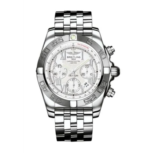 Breitling - AB011011/A690/375A Chronomat 44 Stainless Steel / White - Roman / Bracelet