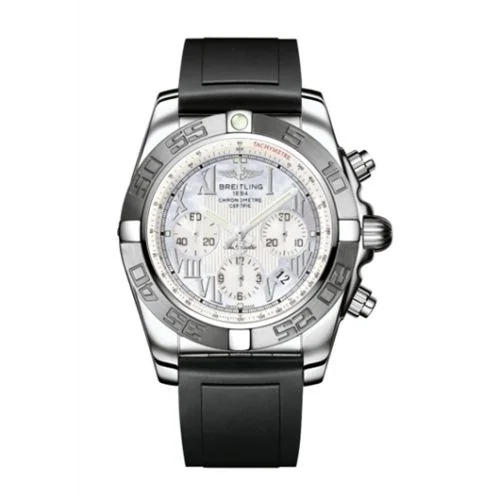 Breitling - AB011011/A691/131S Chronomat 44 Stainless Steel / MOP - Roman / Rubber