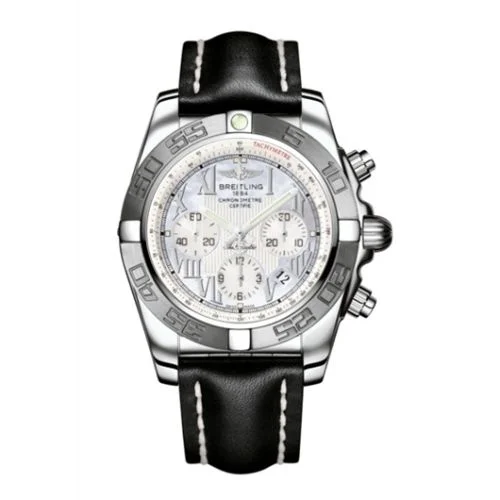 Breitling - AB011011/A691/435X Chronomat 44 Stainless Steel / MOP - Roman / Calf