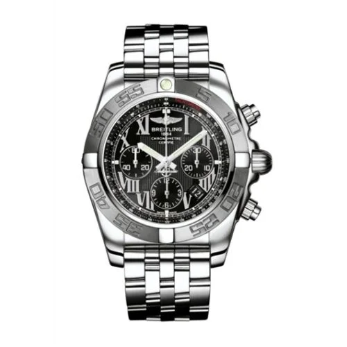 Breitling - AB011011/B956/375A Chronomat 44 Stainless Steel / Black - Roman / Bracelet