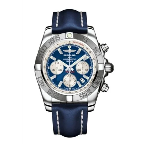 Breitling - AB011011/C788/105X Chronomat 44 Stainless Steel / Blue / Calf