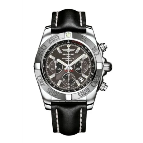 Breitling - AB011011/M524/435X Chronomat 44 Stainless Steel / Grey / Calf