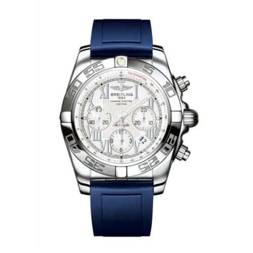 Breitling - AB011012.A690.145S Chronomat 44 Stainless Steel / Antarctica White / Rubber