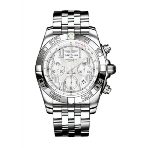 Breitling - AB011012.A690.375A Chronomat 44 Stainless Steel / Antarctica White / Bracelet