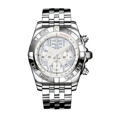 Breitling - AB011012.A691.375A Chronomat 44 Stainless Steel / Pearl Roman / Bracelet