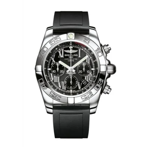Breitling - AB011012.B956.131S Chronomat 44 Stainless Steel / Onyx Black Roman / Rubber