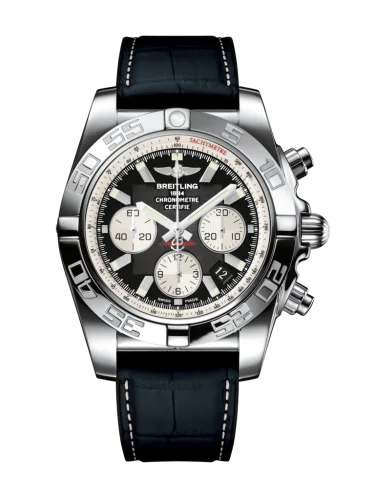 Breitling - AB011012/B967/296S/A20D.4 Chronomat 44 Stainless Steel / Onyx Black / Croco Rubber / Folding