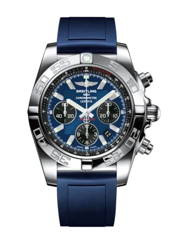 Breitling - AB011012.C789.145S Chronomat 44 Stainless Steel / Blackeye Blue / Rubber