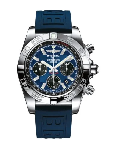 Breitling - AB011012.C789.158S Chronomat 44 Stainless Steel / Blackeye Blue / Rubber