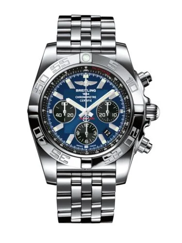 Breitling - AB011012.C789.375A Chronomat 44 Stainless Steel / Blackeye Blue / Bracelet