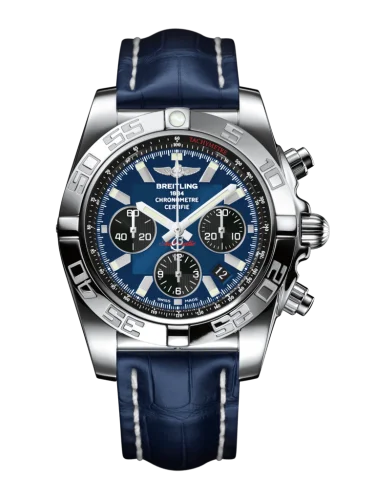 Breitling - AB011012/C789/731P/A20BA.1 Chronomat 44 Stainless Steel / Blackeye Blue / Croco / Pin