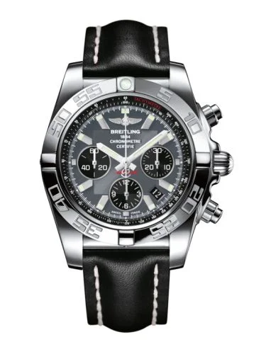 Breitling - AB011012.F546.435X Chronomat 44 Stainless Steel / Blackeye Grey / Calf