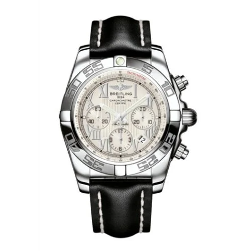 Breitling - AB011012.G676.435X Chronomat 44 Stainless Steel / Sierra Silver Roman / Calf