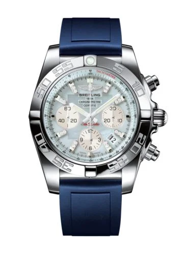 Breitling - AB011012.G686.145S Chronomat 44 Stainless Steel / Gray Pearl Diamond / Rubber