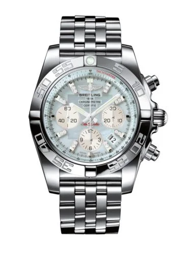 Breitling - AB011012.G686.375A Chronomat 44 Stainless Steel / Gray Pearl Diamond / Bracelet