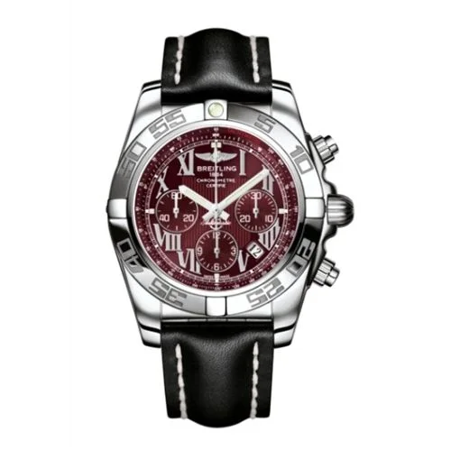 Breitling - AB011012.K522.435X Chronomat 44 Stainless Steel / Mirage Red / Calf