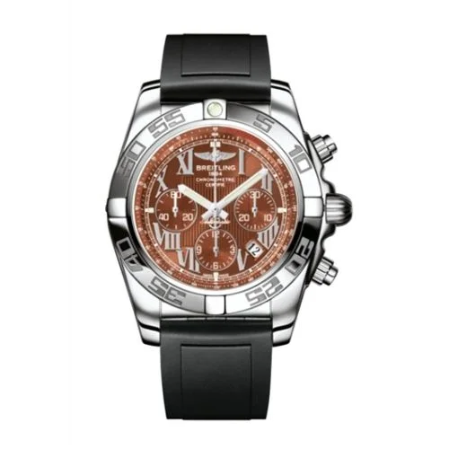 Breitling - AB011012.Q566.131S Chronomat 44 Stainless Steel / Amber / Rubber