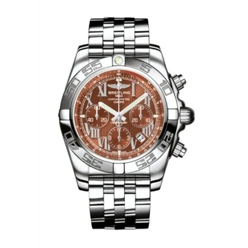 Breitling - AB011012.Q566.375A Chronomat 44 Stainless Steel / Amber / Bracelet
