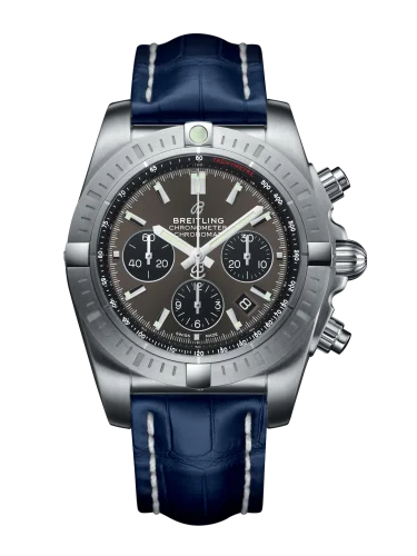 Breitling - AB011510.F581.731P.A20BA.1 Chronomat B01 Chronograph 44 Stainless Steel / Blackeye Grey / Croco / Pin