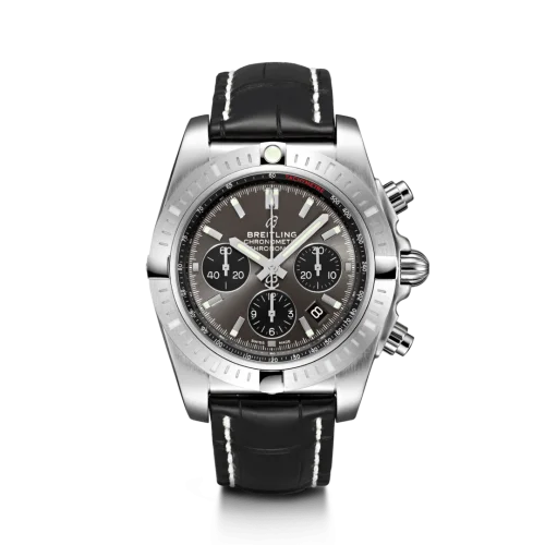 Breitling - AB0115101F1P2 Chronomat B01 Chronograph 44 Stainless Steel / Blackeye Grey / Croco / Folding