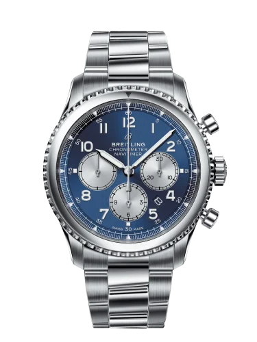 Breitling - AB0117131C1A1 Navitimer 8 B01 Chronograph 43 Stainless Steel / Blue / Bracelet