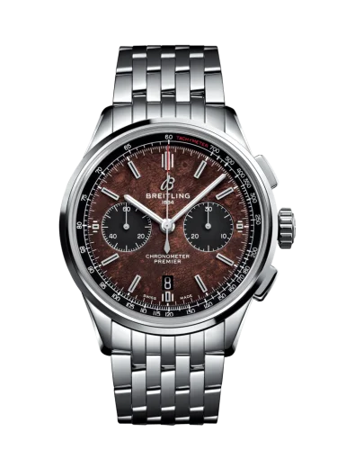 Breitling - AB01181A1Q1A1 Premier B01 Chronograph 42 Bentley Centenary Stainless Steel / Wood / Calf / Bracelet