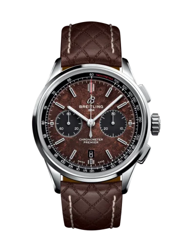 Breitling - AB01181A1Q1X2 Premier B01 Chronograph 42 Bentley Centenary Stainless Steel / Wood / Calf / Pin