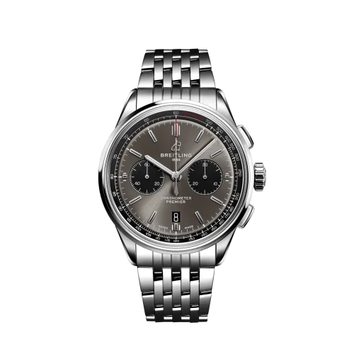 Breitling - AB0118221B1A1 Premier B01 Chronograph 42 Stainless Steel / Anthracite / Bracelet